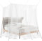 VFANDV Moskitonetz, Moskitonetz Bett Feinmaschig Moskitonetz Doppelbett und Einzelbett Moskitonetz für Camping Geeignet Zuhause Mosquito Net Bed (200x220x200cm)