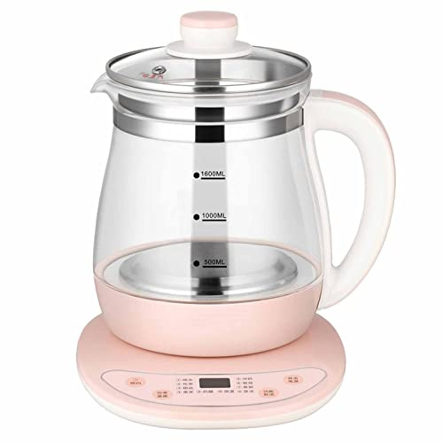 bollitore elettrico, Bollitore elettrico automatico in vetro da 1,6 litri Macchina for il tè Pentola for la salute domestica Teiera for casa Touch Panel Mantieni caldo Dieci funzioni A