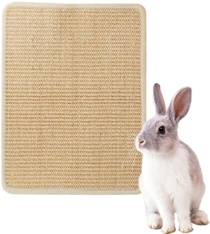 Tappetino Raschietto per Conigli - Tappetino per Grattare Gabbia Raschietto per Coniglietti in Sisal da 15 Pollici | Forniture per Animali Domestici Biancheria da Tavola di Raffreddamento |