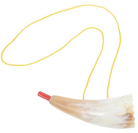 BESTonZON Juguete de Trompeta de Cuerno para Niños Tamaño Grande 14 Cm Natural sin Color Fijo Accesorio para Animar Fiestas y Juegos Deportivos