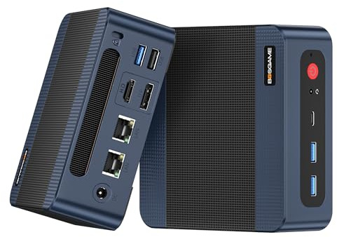 BOSGAME P3 Lite Mini PC para Oficina y Gaming, Ryzen 7 6800H (hasta 4,7 GHz), 32 GB RAM DDR5, 1 TB SSD PCIe Mini Ordenador, USB4/HDMI 2.0/DP, Triple Pantalla 8K, Doble LAN, Wi‑Fi 6E, BT 5.2 Micro PC