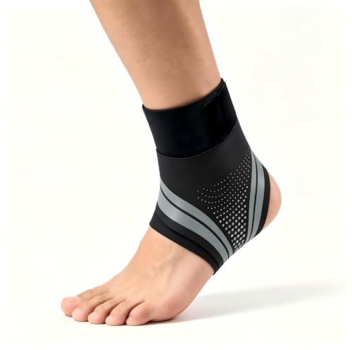Coogime 2 stycken ultratunna ankelbandage, ventilerande lätt fotbandage | Kvinnor och män flexibelt fotledsbandage för sport och vardag