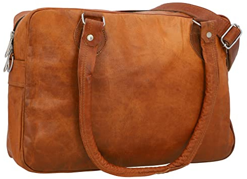 Gusti Leder Umhängetasche Emily – Handtasche & Shopper Tasche für Damen – Braun