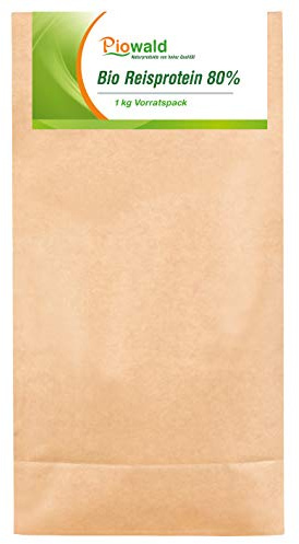 Piowald BIO Reisprotein - 1 kg Vorratspackung, Pflanzliches Eiweißpulver, Vegan und Glutenfrei