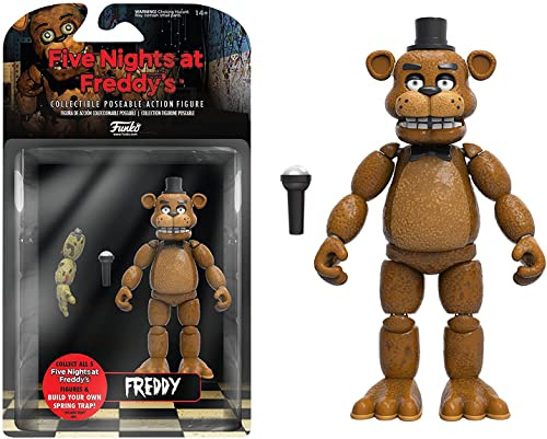 Funko 5 Articulated Action Figure: Five Nights At Freddy's (FNAF) - Freddy Fazbear - Collectable Toy - Gift Idea - Official Merchandise - for Boys, Girls, Kids & Adults - Video Games Fans