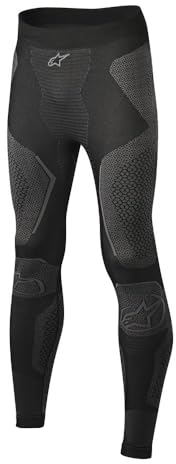 Alpinestars Ride Tech Bottom Winter, Pants, Atmungsaktiv Thermoaktiv Funktionswäsche, Thermo Unterwäsche für Herren und Damen, Schwarzgrau, Größe M/L