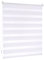 Victoria M. Doppelrollo Klemmfix ohne Bohren, 95 x 150 cm (BxH) Weiß, Rollo Fensterrollo lichtdurchlässig & verdunkelnd，Duo-Rollo Klemmmontage Zebrarollo für Fenster & Türen
