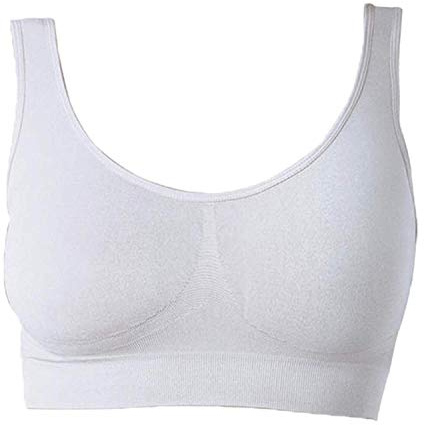 UnsichtBra Donna Set di 3 Reggiseni | Brassiere Senza Ferretto | Ultra Confortevole e Invisibile | Anti Sudore | Senza Cuciture | Elasticizzato e Traspirante | Nero, Bianco, Beige | Lingerie Cotone
