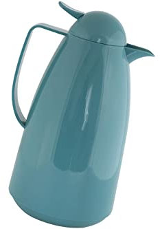 dobman Isolier Thermo Kanne 1 Liter Thermoskanne Kaffeekanne blau