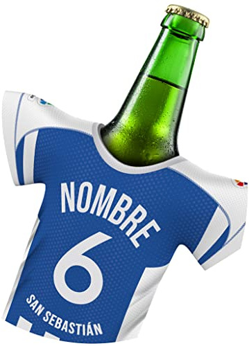 myfanshirt Parte Genial, Camiseta de la Botella para San Sebastián Fans Personalizable Enfriador de Bebidas y superestilizado - Porque Sabe Mejor ¡Disfruta de los Partidos de fútbol Bien fríos SPSPT