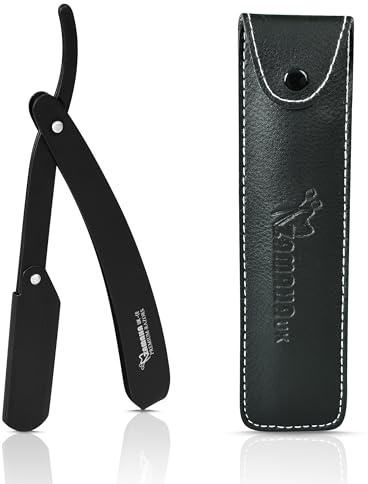 Zamaha UK Straight Cut Throat Razor Kit - Professional Barber Shaving Kit for Moustache & Beard Razor
