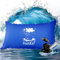 FoundGo XXL 2 x 4 m Cuscino per Piscina Invernale con Occhielli, Cuscino d'Aria Spesso 0,4mm, Cuscino Gonfiabile per Piscina, con 2 Rotoli di Corda e Nastro di Riparazione, Blu