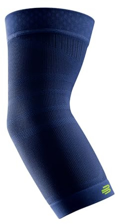 BAUERFEIND Codera deportiva de compresión para codo, 1 codera unisex con compresión, para baloncesto, atletismo y deportes de pelota y golpeo, se puede llevar a la derecha e izquierda