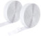 12 Meter Klettband Selbstklebend Extra Stark, Doppelseitiges Klettverschluss Selbstklebend 20mm Breit, Selbstklebendes Klebepad Flauschband und Hakenband Fliegengitter Klettband (Weiß)