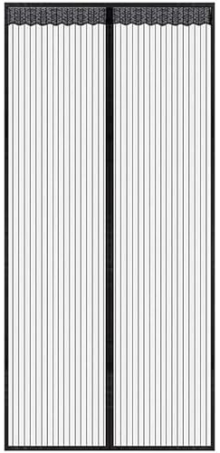 JMORCO Mosquiteras para Ventanas Mosquitera de Verano antiinsectos, Cortinas de Malla for Puerta, Pantalla de Cierre automático Adecuada for Puerta corredera del hogar(120x210)