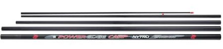 Nytro Power Edge Carp 60 Margin Pole 6m | Carbon Reinforced Sections | Heavy Elastics for Large Fish | Includes Free Power Edge Carp 60 Kit 2/1