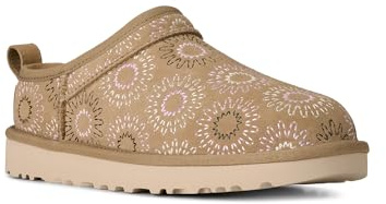 UGG Women's Classic Micro Sun Stitch Boot, Mustard Seed, 9