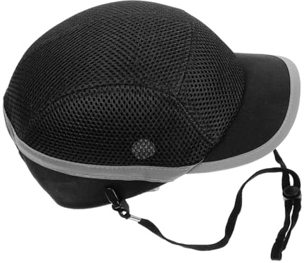 Holibanna de Seguridad Tipo Gorra Béisbol Transpirable y Resistente Industrial para Construcción Unisex Protección y Versátil para Color Negro