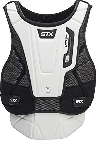 STX Lacrosse Shield 600 Goalie Chest Protector , white/black , Large