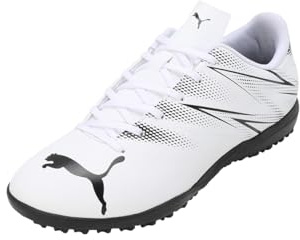 PUMA herrskor fotboll futsal träningsskor vuxna, Std, Vit/svart, 46 EU