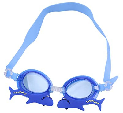 Anneome 1stücke Blaues Haifischdesign Schwimmbrille Für Mädchen Wasserdichte Anti-beschlag Schwimmbrille Mit Verstellbarem Band Geeignet Für Teenager Und Wassersportaktivitäten