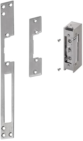 EMOS elektrischer Türöffner mit Drehmomentstift, 12 V / 0,5 A Türschloss mit 2 Lagen offen/geschlossen, kompatibel mit EMOS GoSmart Gegensprechanlagen und Videoklingeln