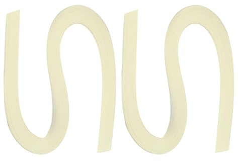 PATIKIL 240 st quillingremsor, papper 10 mm (3/8 tum) 54 cm origami-papper stoppningsremsa för konst gör-det-själv hantverk jul, beige