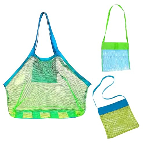 3 Stück Sandspielzeug Tasche, Strandspielzeug Kinder Strand Spielzeug Kinder Swimming Pool, Laundry Bag, Family Vacation Reusable And Foldable Suitable For Family Vacations
