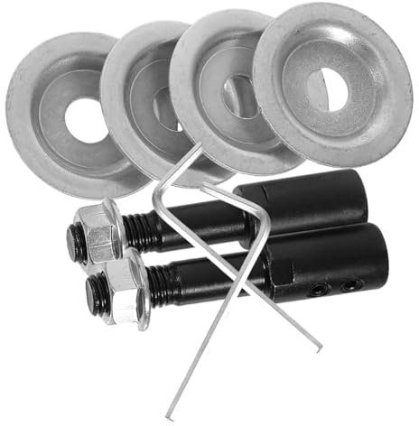 MUCKLILY Arbres De Meule 8 Mm, Jeu De 2 Rallonges D’arbre Moteur En Acier, Adaptateurs Pour Roue De Polissage, Accessoires Pour Polissage Et Meulage, Usage Bricolage Et Réparation