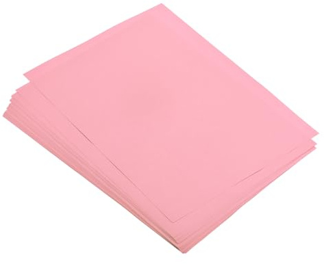 sourcing map 100 Sheets Colored Copy Paper 8.3 Inch Printer Paper 80gsm Light Pink for Office Printing, Document Copying, Invitations, Forms, Art Projects