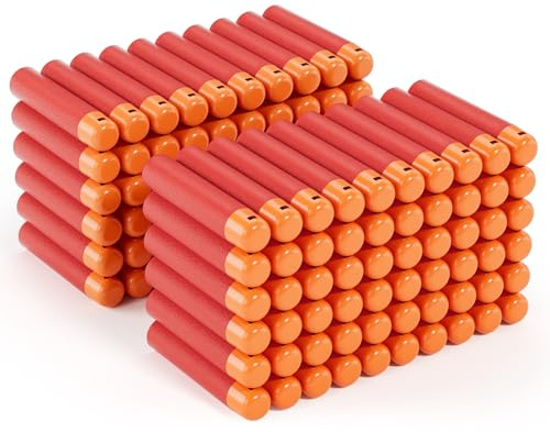 Mlikero Mega Darts Lot de 120 fléchettes en mousse, accessoires de fléchettes en vrac compatibles avec Nerf Mega Series Blasters (9,5 x 2 cm)