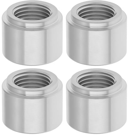 VGOL Lot de 4 Douilles Filetées en Aluminium G1/4 pour Raccord de Soudure de Réservoir