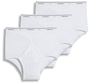 Jockey Men's Underwear Classic Full Rise Brief - 3 Pack, Diamond White, 34