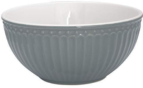 GreenGate - Schale, Dessertschale, Müslischale - Alice - Porzellan - Stone Grey - 450 ml