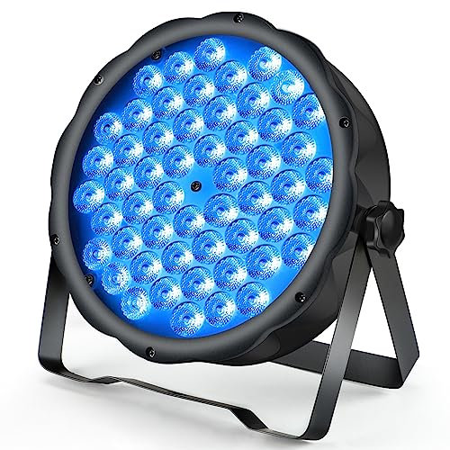 BETOPPER Stage Lights Strobe Lighting LED Par Lights 54 * 1.5w RGB 3 in 1 DMX512 Lightweight Disco DJ Light’ for Party Wedding Club Bars Show (1S)