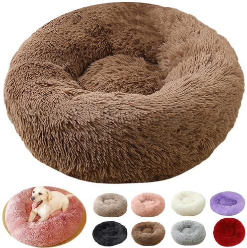 Puppy Love Panier Anti Stress XXL, Lit pour Chien Grande Taille, Tapis pour Chien Orthopédique Moyen (70cm, Café)