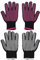 2 Pares de Guantes Resistentes al Calor e Ignífugos - Aislantes, Antideslizantes para Cocina y Horno - Adecuados para Hornear, Asar, Pelo Rizado (Negro)