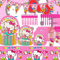 91 Pcs Festa Di Compleanno Sorpresa, Stoviglie Per Feste Kitty, Set Di Forniture a Tema, Banner Di Buon Compleanno, Piatti, Tovaglioli