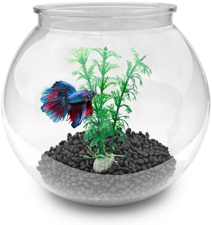 Newpol Mini Plastic Aquarium Fish Bowls (0.8Gallon / 3L)