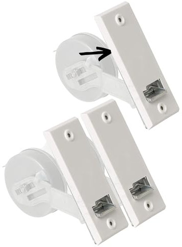 Rollwin 3X Blende für Rolladen Gurtwickler Unterputz 105mm Lochabstand - aus Deutschland - mit Gurtwickler Abdeckung Weiß - ohne Gurt - für 23mm Rolladengurt geeignet - Rollo Wickler mit Abdeckblende