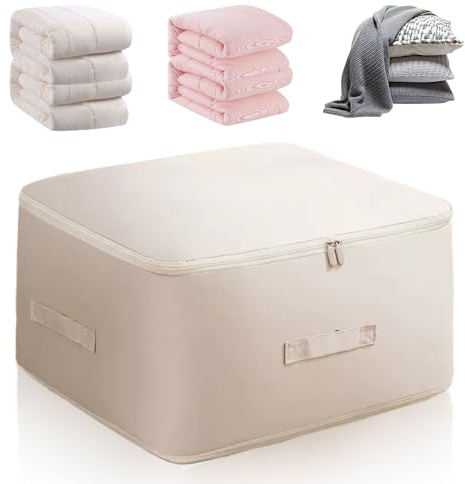 Ultra Platz sparender selbstkomprimierender Organizer, 2024 Upgrade Komprimierender Beutel, Groß Selbstkomprimierende Bewegliche Organizertaschen for Bettdecken Kleidung Decken (#C, L 52x42x30CM)