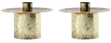 Candle holder, HDSimb, Antique metallic