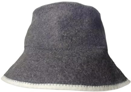ZNJAMN 3 unids/Set Sombrero de Sauna de Lana, Accesorios de Sauna, termoestable, Fresco, Accesorios de Sauna de Sombrero de baño(Grey)