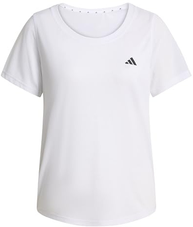 adidas Damen Workout Essentials Scoop Neck Shirt, White, S