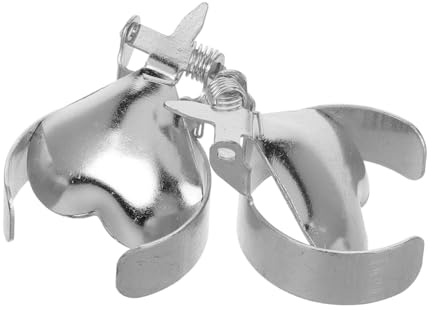 Cabilock 2 Piezas Apagavelas Metálico Forma de Corazón Herramienta Resistente al Calor para Apagar Mechas de Velas Aromáticas Té Tarro y Aromaterapia Accesorio Seguro y Decorativo para