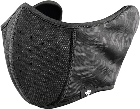 TACTICAL BIRD Half Ski Mask Windproof Fleece Ear Warmer Face Cover Winter Cold Weather Men & Women, Adjustable for Cycling (Logo Graphic, One Size)