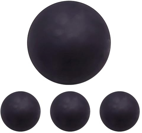 Uppsättning studsande squashbollar - små gummibollar, professionell träningsutrustning, hög motståndskraft, uppsättning med 4 | Elastisk färdighetsutveckling övning c