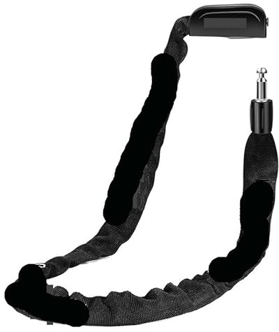 Cerradura de cadena for bicicleta, seguridad en y motocicleta con 2 llaves, accesorios for ciclismo, cerraduras antirrobo Para Bicicleta(Black)
