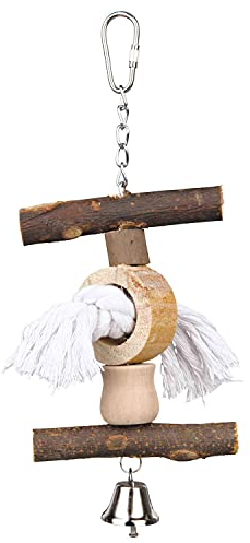 Trixie 58961 Natural Living Spielzeug mit Tau/Glocke, 20 cm
