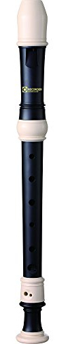 Recorder Workshop 601 Descant Recorder, Black with White Trim